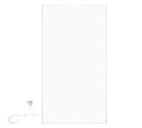 Panneau rayonnant WarmlyYours, blanc, 800 W, 60x120 cm, mural | Panneau de chauffage radiant autonome à infrarouge lointain pour chambres et bureaux, chauffage électrique silencieux et