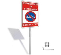 Panneau réfléchissant en aluminium 20 x 30 cm « Stationnement interdit »