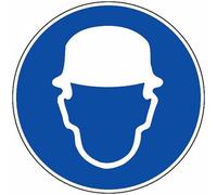 Panneau signalisation ""Port du casque obligatoire