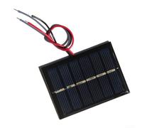 Panneau solaire 0,3 W 3 V avec revêtement époxy avec fil pour systèmes d'éclairage de jardin Alimentation portable 65 x 48 mm