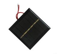 Panneau solaire 0,6 W 3 V avec fil pour décoration de jardin - Module compact de 65 x 65 mm pour le chargement de la batterie