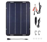 Panneau solaire 10 W 18 V avec cadre pliable pour chargement de batterie 12 V pour voitures, bateaux, camping-cars et équipements hors réseau