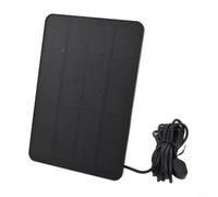 Panneau solaire 10 W pour Arlo pour Pro 4 pour Ultra 2 Pro 3 Ultra Pro 5S - Alimentation continue - Panneau en silicone monocristallin avec long câble - Construction étanche à la pluie