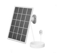 Panneau solaire 10 W pour Arlo Pro 5S 4 3 pour Ultra 2 - Cadre en ABS + PC - Solution de charge de caméra toutes saisons (blanc)