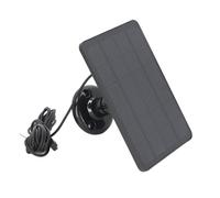 Panneau Solaire 10 W pour Caméra de sécurité, Chargeur de Panneau Solaire pour Pro 3/Pro 4/ Pro 5S/ Ultra/Ultra 2/ Go 2/caméras à Projecteur, étanche IP65 (BLACK)