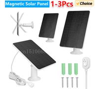 Panneau solaire 10W avec câble de chargement, panneau solaire monocristallin, étanche IP65, pour Arlo Ultra/Ultra 2/Pro 3/Pro 4/Pro 3 1Pc