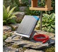 Panneau solaire 12 V étanche avec support - Charge rapide monocristalline pour mainteneur de batterie en extérieur Métal argenté (6 V)