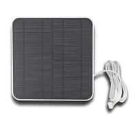 Panneau solaire 12 W pour appareil photo, chargeur solaire avec câble de charge de 3 m, étanche IP65, support de panneau réglable, pour caméra spot, caméra Stick Up Cam (blanc)