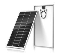 Panneau solaire 120 W, module solaire monocristallin à haut rendement, cadre en aluminium Blanc 12 V/24 V, idéal pour centrale électrique de balcon, camping-car, hangar, bateau