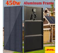Panneau solaire 12v cadre aluminium 450w 300w 150w panneau photovoltaïque 12v 24v chargeur de batterie camping-car bateau maison toit balcon voyage UE entrepôt DHL shipping 150w kit