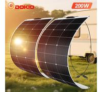 Panneau solaire 18V 100W, flexible - Léger et étanche, idéal pour le camping et les camping-cars
