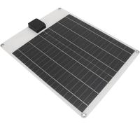panneau solaire 20 W 5 V 12 V Générateur d'électricité monocristallin avec deux sorties, kit chargeur de batterie pour voiture, bateau, remorque, camping-car, blanc
