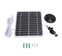 Panneau Solaire 20 W 5 V pour caméra de sécurité extérieure IP68 Chargeur Anti-Eau USB avec Support réglable Compatible avec caméra à Batterie Rechargeable Installation Facile