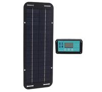 Panneau Solaire 20 W avec Contrôleur étanche | Conversion d\'énergie efficace, convient aux systèmes 12 V 24 V, matériau ABS durable.