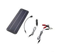 Panneau solaire 30 W 12 V pour chargeur de batterie pour véhicule, camping-car, kit solaire portable pliable avec clips, design résistant aux intempéries, pour jardin, 35 x 12,5 cm