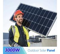 Panneau solaire 3000W 2000W 1000W 18V haute efficacité, batterie portable flexible, cellules solaires extérieures pour la maison/le camping 1KW 100A controller