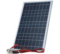 Panneau solaire 30W 12V/18V - Monocristallin IP65 - Design portable avec clip alligator - Utilisation intérieure/extérieure