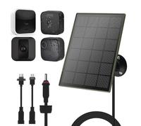 Panneau solaire 3W/5V avec batteries intégrées 6000 mAh, compatible avec caméra Blink Outdoor 4 (4e génération)/Outdoo/Indoor (3e génération) XT3 et XT/XT2, IP65, avec câble de 3 m, facile à