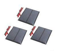 Panneau solaire, 5 V 1 W cellule polycristalline projets scientifiques | Lampes de pelouse, module compact en résine époxy, chargement de jardin extérieur