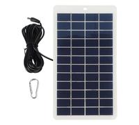 Panneau solaire 5 W 12 V avec interface DC et cordon de 300 cm pour lampes | Comprend 1 panneau solaire avec un cordon d'alimentation de 300 cm et une interface CC pour une alimentation d'énergie