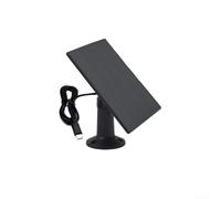 Panneau solaire 5 W pour caméras de sécurité avec ports USB et USB-C | Alimentation étanche IP67 24 % d'efficacité avec câble module monocristallin et support à 360° pour anneau pour REOLINK