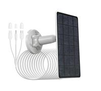 Panneau solaire 5V/3W pour caméra de sécurité avec connecteurs micorUSB/Type-C/DC3513,étanche IP65,câble de charge de 3m,compatible avec Reolink argus3/3pro/pt altru/2E/eco/pro/pt 2k/go