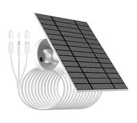 Panneau solaire 5V-6W pour caméra de sécurité avec connecteurs MicorUSB/Type-C/DC3513.Câble de charge IP66, 3m,compatible avec DZEES,Ring,EUFYcam 2/2pro/2c/2c pro/E/3C/L20/L40/S40