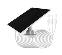 Panneau solaire 5V-6W pour caméra de sécurité avec connecteurs MicorUSB/Type-C/DC3513 IP66, 3 m, compatible avec Reolink argus3/3pro/pt altru/2/2E/eco/pro/pt 2k/pt/go/go Plus