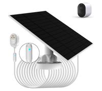 Panneau solaire 5W avec éclairage intégré, compatible avec les caméras Arlo, indice de protection IP66, câble de 4 mètres
