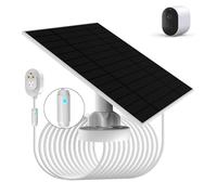 Panneau Solaire 6W Compatible Avec Caméras Arlo Pro Ultra, Ultra2/2XL, Pro3/4/4X/5, GO2, Floodlight-Installation Facile, Étanchéité IP66, Câble de Charge 4m
