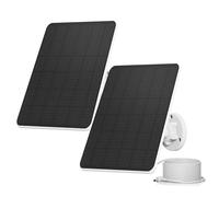 Panneau Solaire 6W pour Caméra Ring, Panneau Solaire Compatible avec la Caméra Ring, Stick Up Cam Batterie Ring & Spotlight Cam Batterie Ring, Étanche IP65, Câble de 3m(2 Pack)