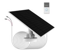 Panneau solaire 6W pour charger la batterie de la sonnette, IP66 étanche, compatible avec Ring video doorbell 3/3 plus，video doorbell 4/4 Plus, Battery Doorbell Plus/Pro, Doorbell 2K Camera