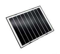 Panneau solaire 7 W pour caméras de sécurité avec ports USB et USB-C, silicone monocristallin, étanchéité IP65, montage réglable pour surveillance extérieure (noir)