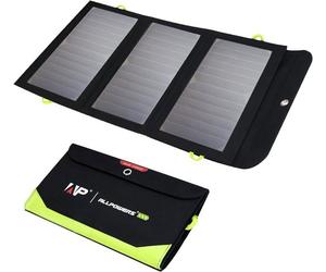 Panneau solaire ALLPOWERS 5V 21W, chargeur solaire portable, capacité de batterie intégrée de 10 000 mah, panneau solaire pliable