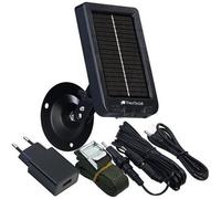 VisorTech Panneau solaire avec batterie 3000 mAh pour caméra nature