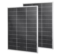Panneau solaire bifaceiel, 2 x 100 W - Haut rendement de 23% - Cadre en aluminium - Étanchéité IP67
