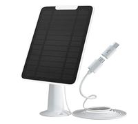 Panneau Solaire Compatible Avec Les Caméras Eufy Et Reolink | Chargeur Solaire Étanche, Compatible Avec EufyCam 2/3/Solo Series Et Reolink Argus/Go/Trackmix