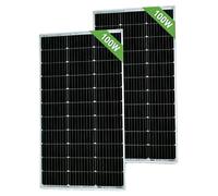 Panneau solaire, conception durable, haut rendement, lot de 2 panneaux de 100 W