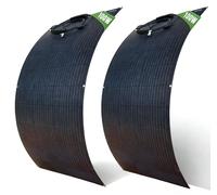 Panneau solaire, conception flexible, haut rendement, 2 panneaux de 100 W