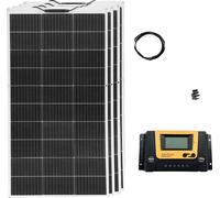 Panneau solaire, conception flexible, haute efficacité, kit solaire 12 V 400 W