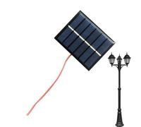 Panneau solaire de 2 W - Carte chargeur en résine époxy | Batte | Panneau polycristallin efficace à 19 % avec câble de charge ; imperméable ; jouets, lampes de poche électriques, petites