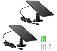 Panneau solaire de 4 W pour caméra de surveillance, type C, lot de 2