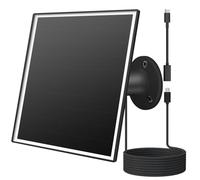 Panneau solaire de 6W pour caméra de sécurité extérieure, équipé de ports Micro USB et USB - C. Chargeur de panneau solaire pour caméra à batterie, compatible avec les caméras wyze et reolink.