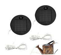 Panneau solaire de remplacement-2 pièces pour lampes de jardin, dessus avec guirlande lumineuse 7 cm, panneau remplacement lumière solaire ronde
