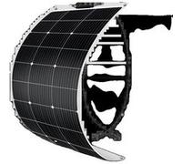 Panneau solaire, conception flexible, étanche et technologie monocristalline, 18 V 100 W