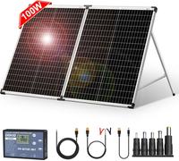 Panneau solaire, design pliable, haute efficacité, 100W