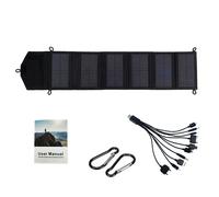Panneau solaire écologique, module photovoltaïque portable haute efficacité de 20 W pour une utilisation extérieure polyvalente, noir, pliable et