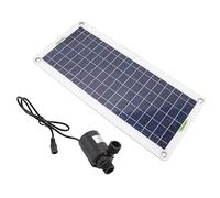 Panneau solaire en polysilicium 30 W, pompe à panneau solaire submersible, kit de pompe à eau solaire pour fontaine alimentée par le
