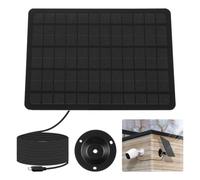 Panneau Solaire Extérieur Monocristallin 20 W Support Mural USB | Sortie Micro USB, Protection Ipx6, Fixation Orientable à 360 Degrés, Alimentation Continue pour Caméras Extérieures