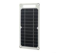 Panneau solaire flexible 10 W 5 V USB chargeur portable pour téléphones portables - Feuille monocristalline légère pour camping, randonnée, kits de plein air 300 x 145 mm
